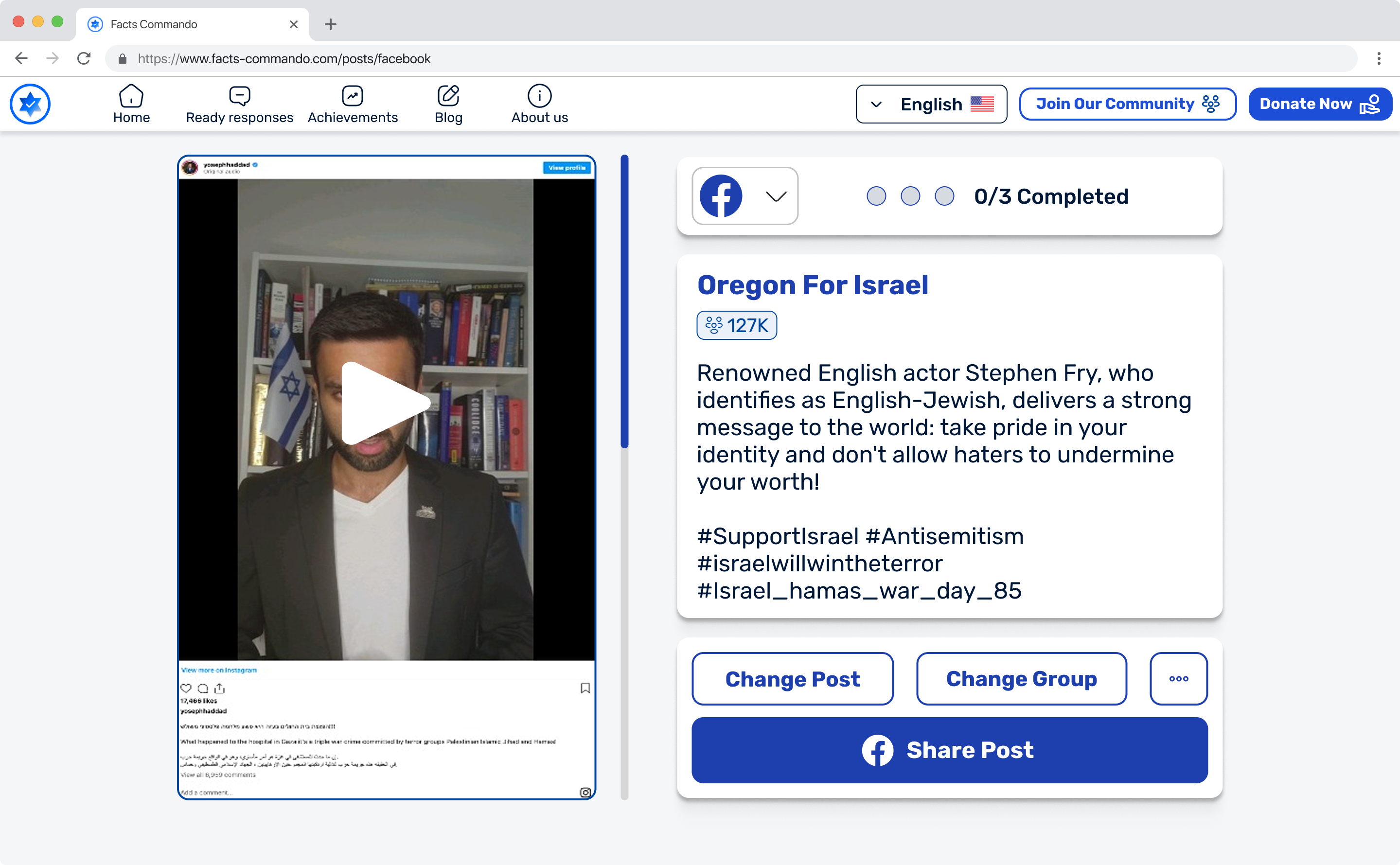 The Switcher, Facebook